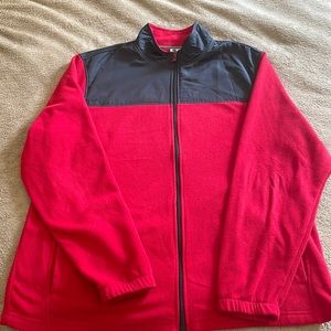 Starter zip up fleece jacket XL